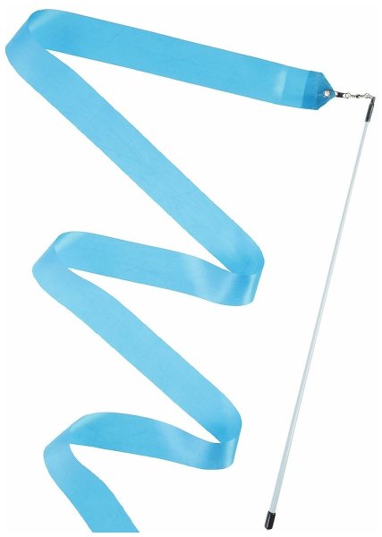 Лента гимнастическая с палочкой, 4 м, цвет синий