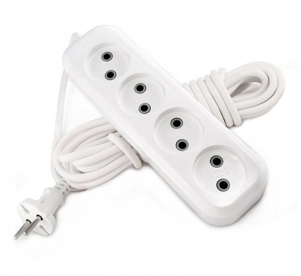 Удлинитель сетевой Lux у3-о-03 3-местный б/ЗАЗ., 250в 10а, 3м