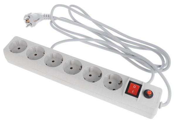 Розеточная колодка Duwi quick Fix 3 ГН. С/З защ.шторки с выкл