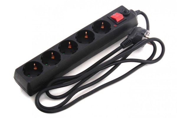 Удлинитель 5м 16а черный