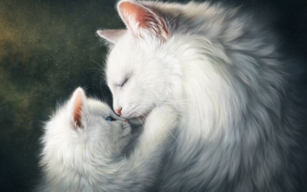 Котята с мамой
