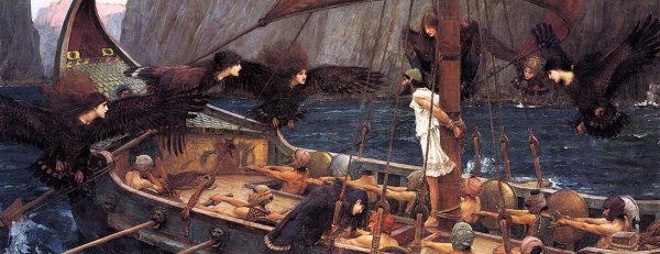 Джон Уильям Уотерхаус, "Улисс и сирены", 1837 г.