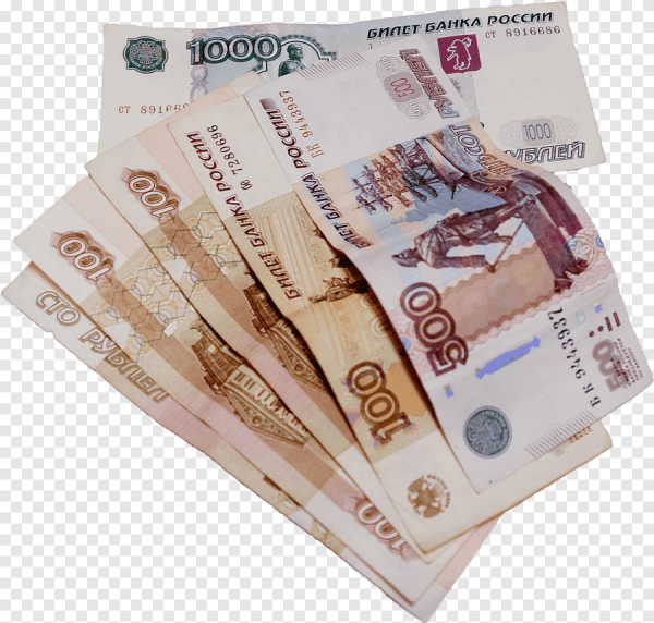 Деньги на прозрачном фоне
