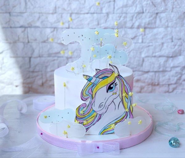 Единорог картинка на торт