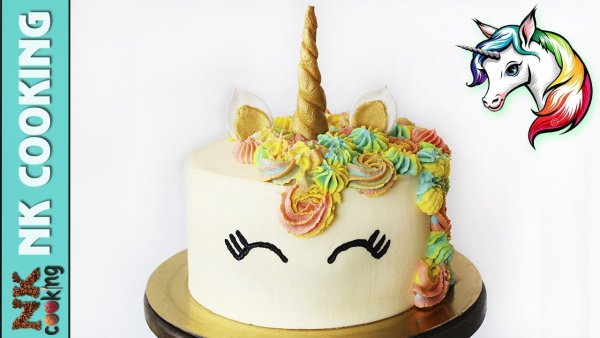 Торт Единорог для девочки 3 годика