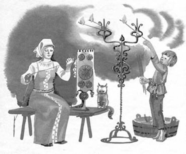 Лучина для освещения