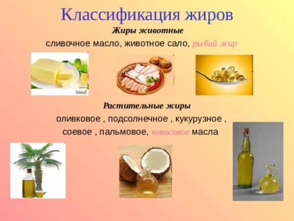 Источники жиров