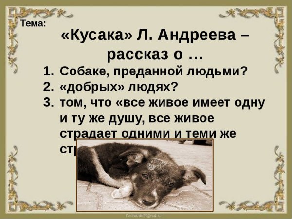 Л Н Андреева кусака