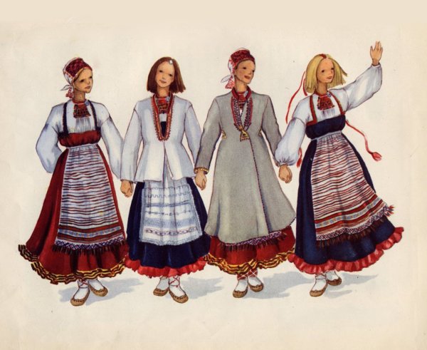 Национальный наряд Финляндии карелийский