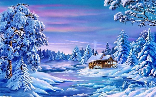 Хрустальная зима рисунок