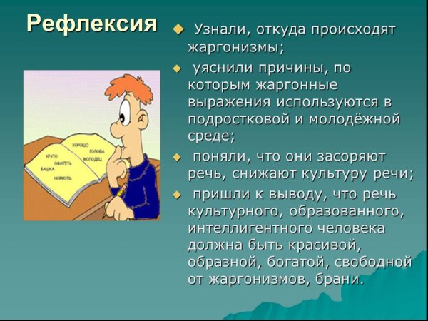Жаргонизмы в литературе