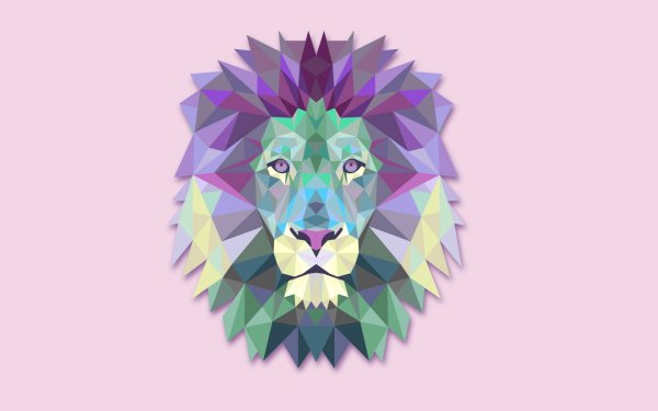 Geometric animals Лев