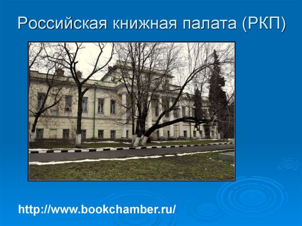 Российская книжная палата 1917