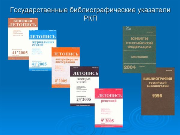 Библиографический указатель