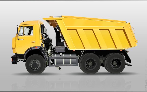 КАМАЗ 65115 самосвал с боку