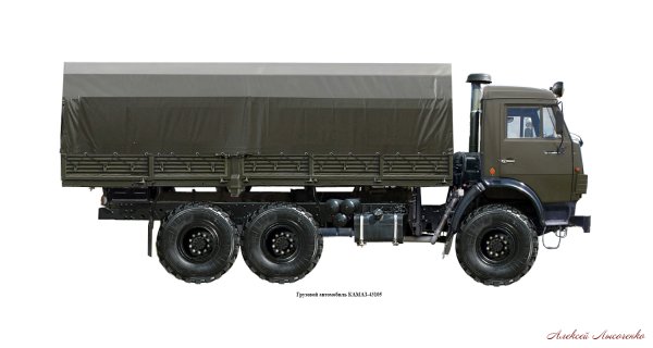 КАМАЗ 43114 сзади