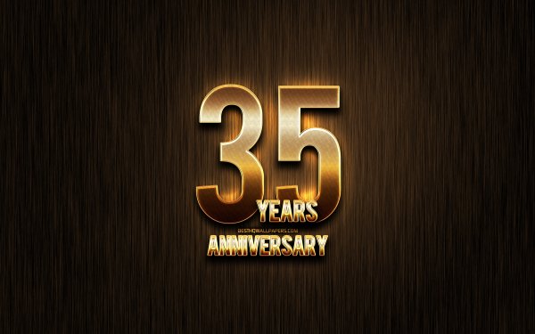 Фон с 35 летием