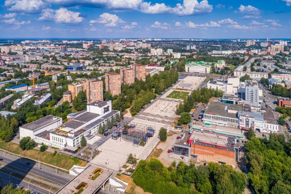 Город Ижевск с высоты