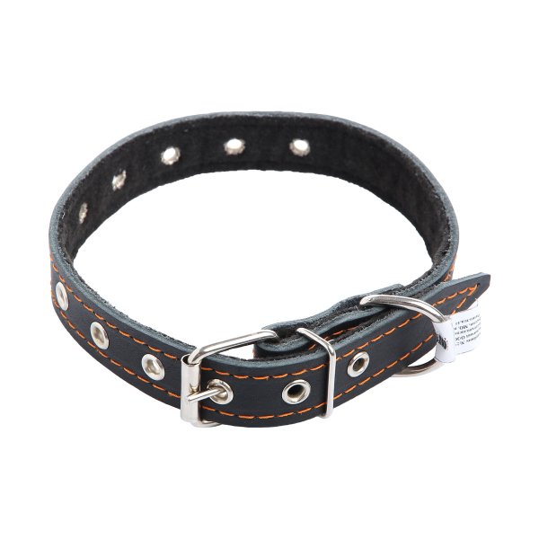 Зоотехнология-м 15602 ошейник кожаный двойной чистый 25