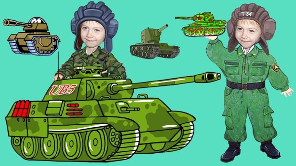 Танкист рисунок для детей