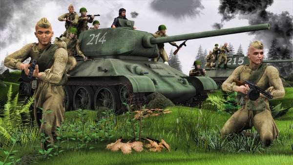 Картинки танк солдат (49 фото)