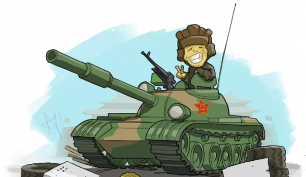 Танкист карикатура