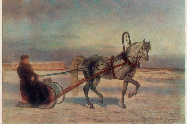 Н.Е. сверчков "Николай i в санях"