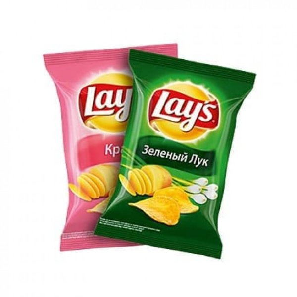 Чипсы lays 81гр зеленый лук