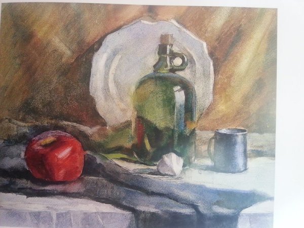 Иогансона лицей натюрморт акварелью