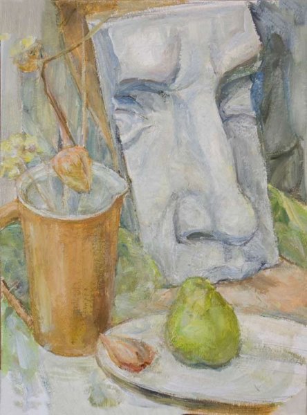 Академическая живопись натюрморт гуашь Строгановка