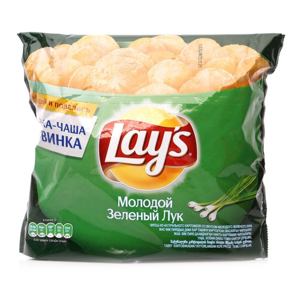 Чипсы Лейс зелёный лук большая