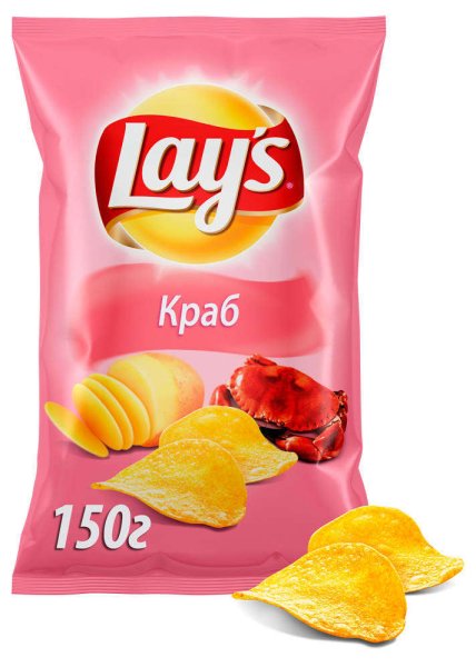 Чипсы Лейс с крабом