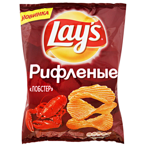 Lay's лобстер рифленые 90г