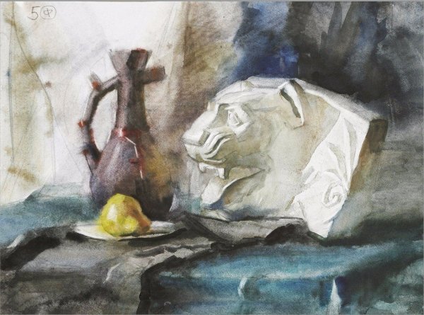 Академическая акварель Академия художеств