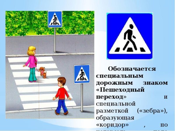 Пешеходный переход для детей