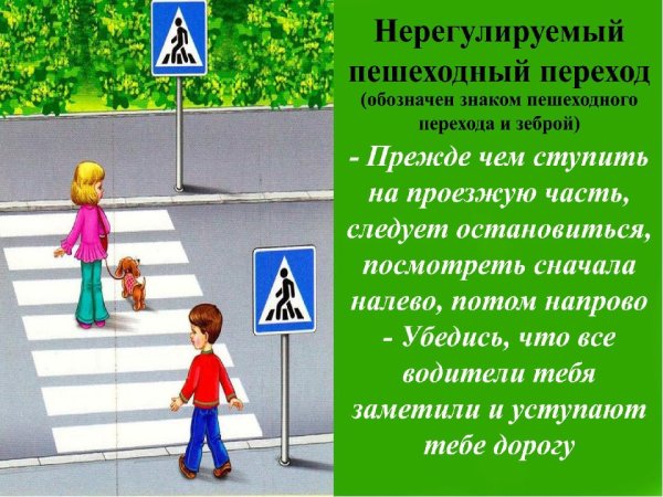 Пешеходный переход для детей