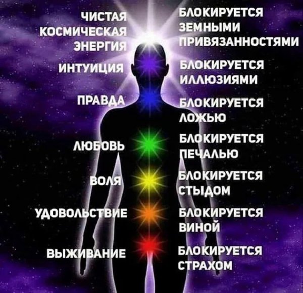 Энергоцентры человека чакры