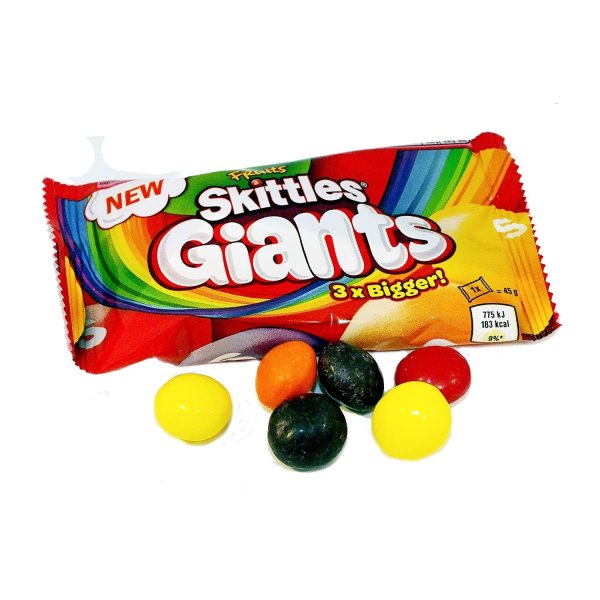 Skittles гигантские драже 45гр