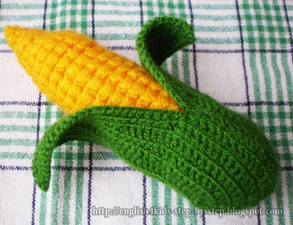 Кукуруза вязаная крючком