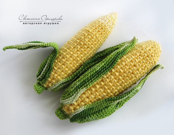 Вязание кукурузы крючком