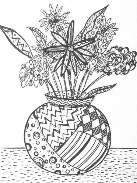 Рисунок вазы