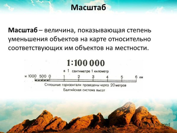 Масштаб карты