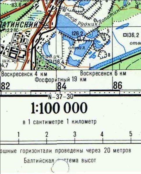 Масштабы топографических карт