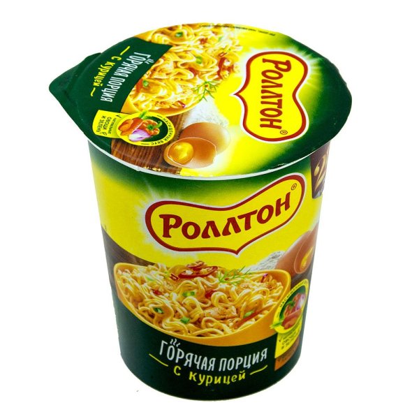 Роллтон лапша с курицей 90 гр. лоток 1/24