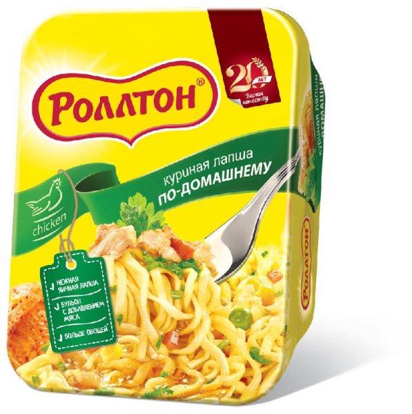Роллтон лапша куриная по-домашнему 90 г