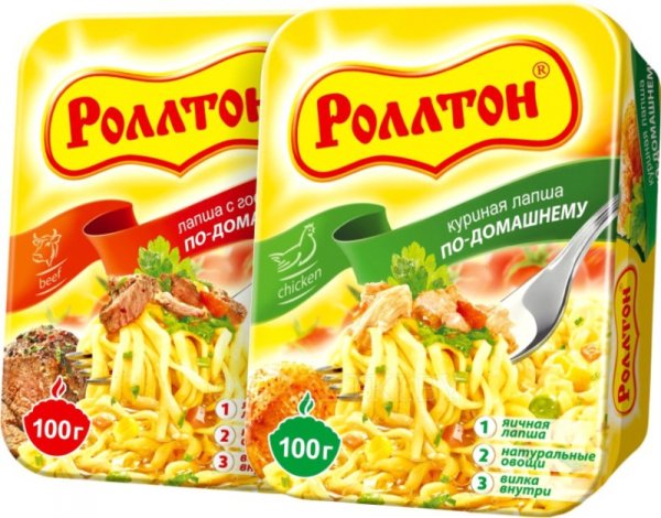 Роллтон лапша круглая