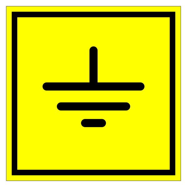 Знак заземления ГОСТ 21130-75