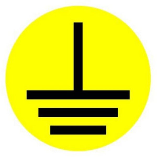 Знак заземления 30х30 IEK арт.4476э