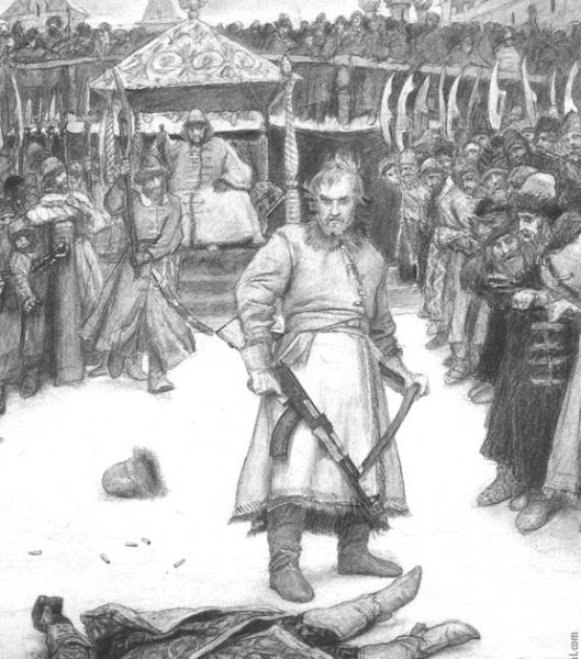 Кулачный бой купца Калашникова