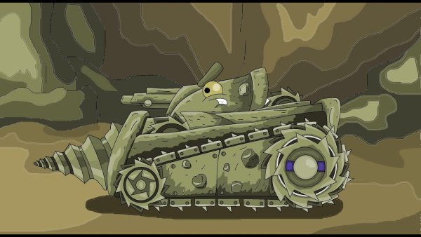 Танк из мультика